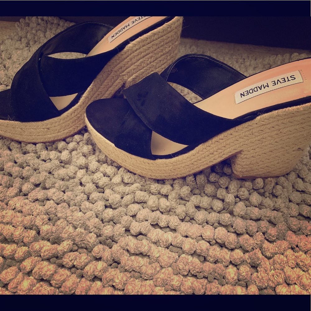 Steve Madden mules NWOT 8 1/2 brushed leather